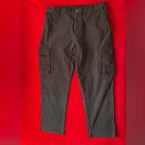 SOLD ✅ Unbranded Men's Elastic Waist Side Pockets Flat Front Black Pants Sz: XXL